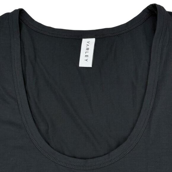 VARLEY Palmer Athletic Womens Tank Top Sz Medium Black - Picture 3 of 5